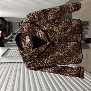 Leopard print jacket White House Black Market